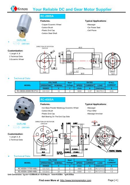 Your Reliable DC and Gear Motor Supplier - Koco Motion GmbH