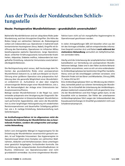Ärzteblatt Juli 2008 - Ärztekammer Mecklenburg-Vorpommern