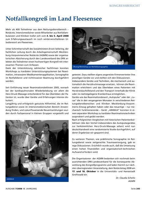 Ärzteblatt Juli 2008 - Ärztekammer Mecklenburg-Vorpommern