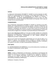 La Resolución Administrativa INT/SEMP N° 033 - Fundempresa