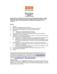 AGM Notice - SBM Offshore