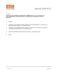Agenda EGM 2012 - SBM Offshore