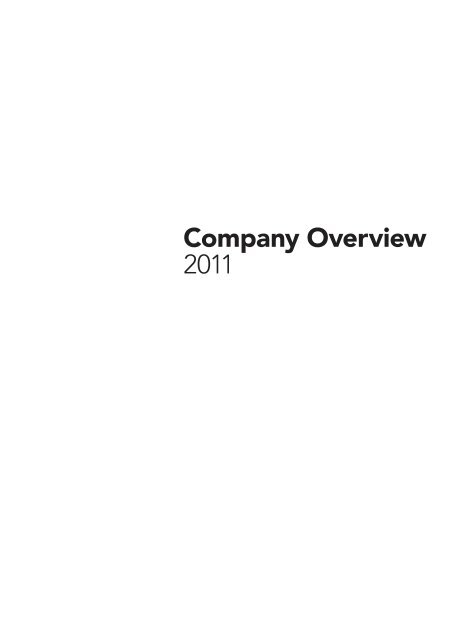 Company overview 2011 - SBM Offshore