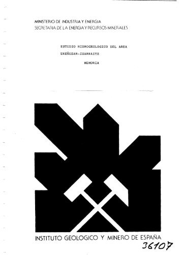 Memoria (PDF) - Instituto Geológico y Minero de España