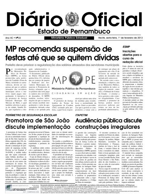 DOE - Ministério Público de Pernambuco