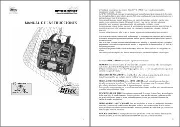 emisora Hitec OPTIC 6 SPORT - Club Cierzo