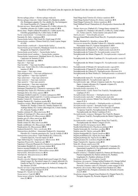 Checklist Of Cites Species – CHECKLIST OF CITES SPECIES – UQCC