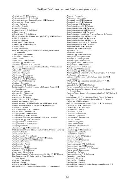 Checklist Of Cites Species Lista De Especies Cites Liste Des Especes ...