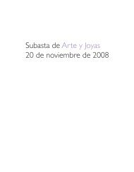 Subasta de Arte y Joyas 20 de noviembre de 2008