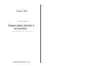 Augusto Boal. Juegos para Actores y No Actores. - Educacion ...