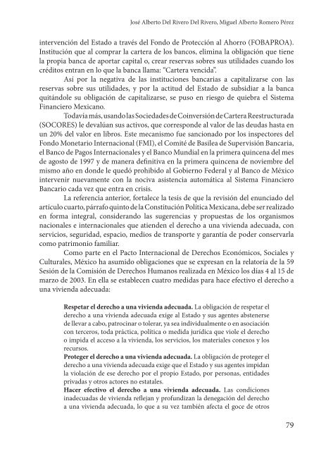 La Vivienda como Derecho Constitucional - Universidad Juárez ...