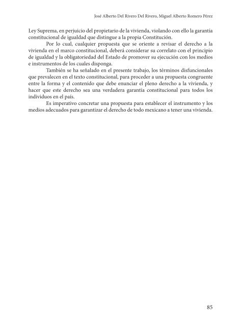 La Vivienda como Derecho Constitucional - Universidad Juárez ...