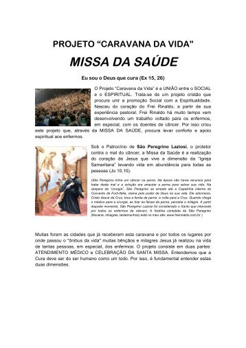 MISSA DA SAÚDE - Frei Rinaldo