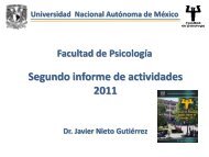 Diapositiva 1 - Facultad de Psicología - UNAM