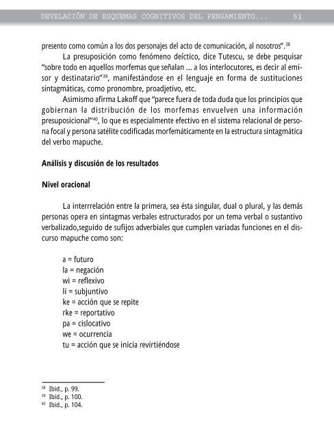 develación de esquemas cognitivos del pensamiento mapuche a ...