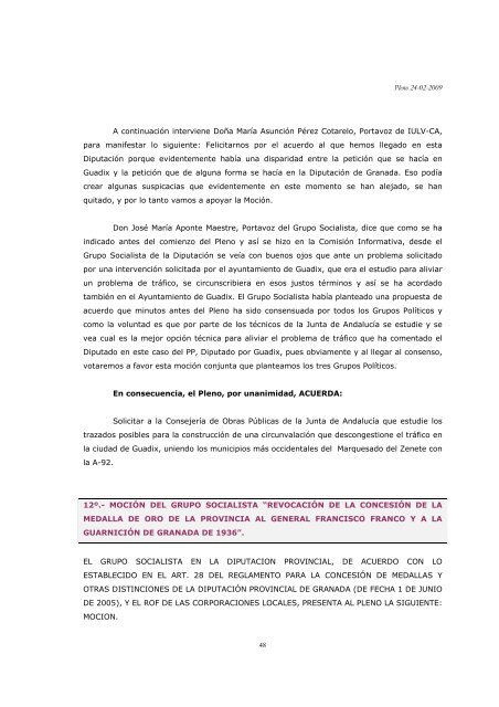 Pleno 24-02-2009 ACTA DE LA SESIÓN ORDINARIA DE PLENO ...