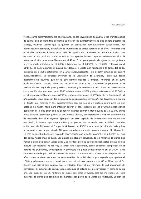 Pleno 24-02-2009 ACTA DE LA SESIÓN ORDINARIA DE PLENO ...