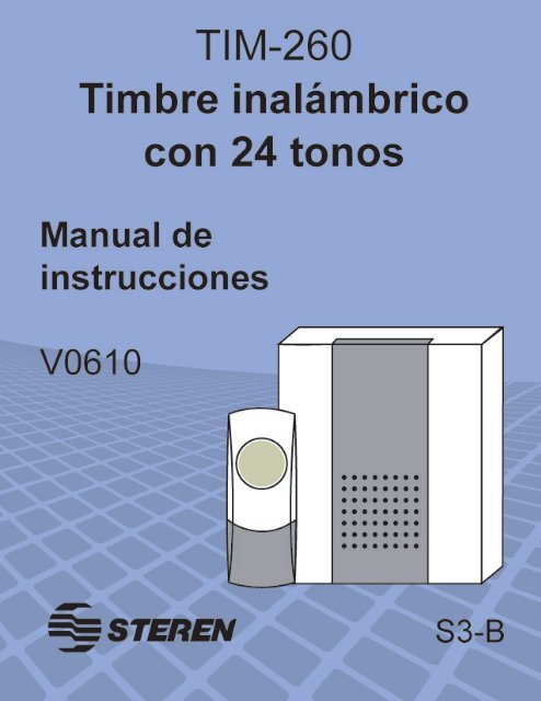 Bajar Instructivo - Archivo PDF - Steren