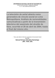 La televisión de señal abierta como generadora de ... - Cybertesis