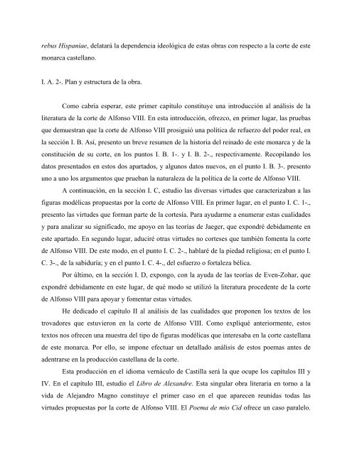 A. La corte de Alfonso VIII - Gonzalo de Berceo