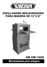 cepilladora molduradora - KNOVA