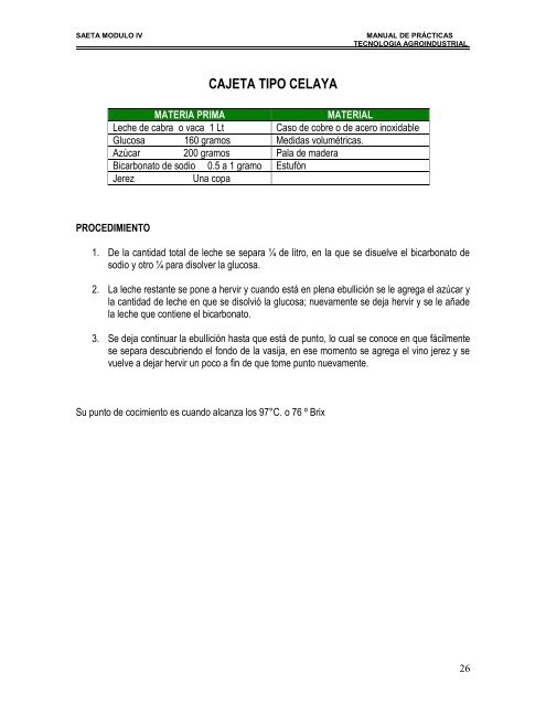 elaboracion de queso molido - CBTa 233