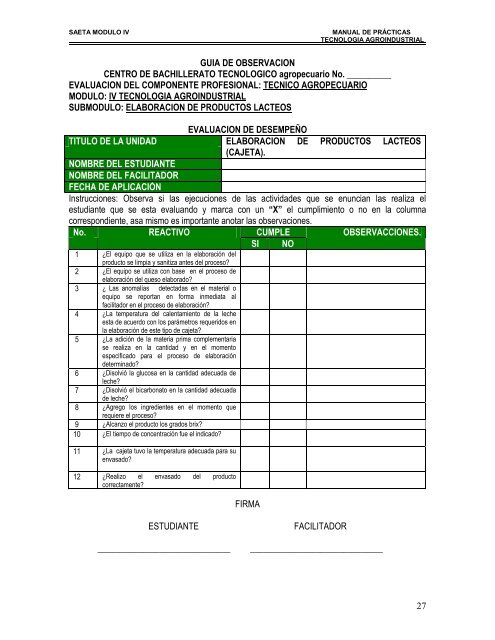 elaboracion de queso molido - CBTa 233