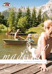 Summer Holiday Brochure - 4 Star Hotel Uebergossene Alm in the Austrian Alps