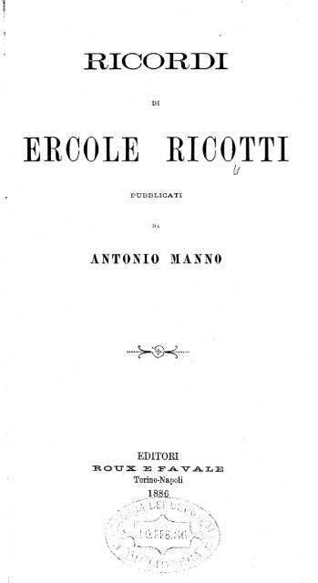 Ercole Ricotti Camera Dei Deputati