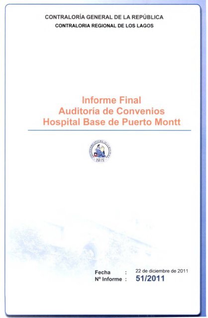 informe final 51-11 hospital base de puerto montt auditoría de ...