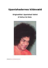 Upanishad Vahini - Sai Baba på Dansk