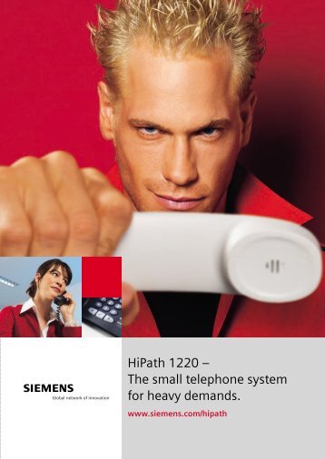 HiPath 1220 – The small telephone system for heavy demands.