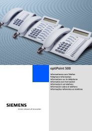 Ръководство за SIEMENS optiPoint 500 Advance - TEKO АД