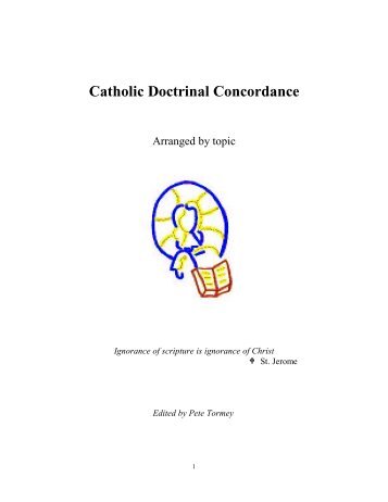 Catholic Doctrinal Concordance - SingNet