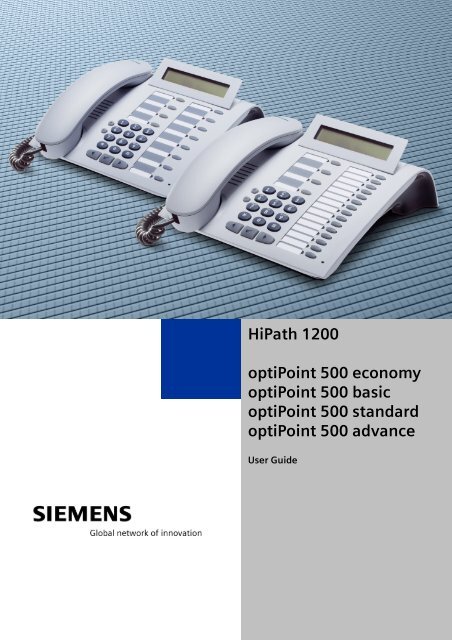 HiPath 1200 optiPoint 500 economy optiPoint 500 basic optiPoint ...
