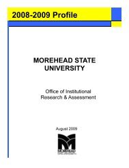 2008-2009 Profile - Morehead State University