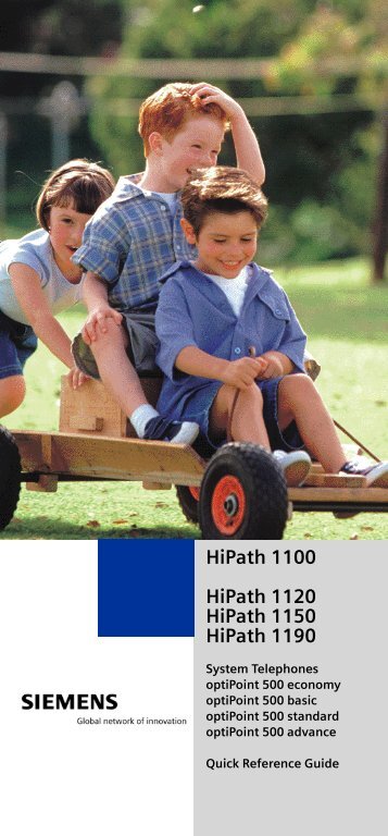 HiPath 1100 HiPath 1120 HiPath 1150 HiPath 1190