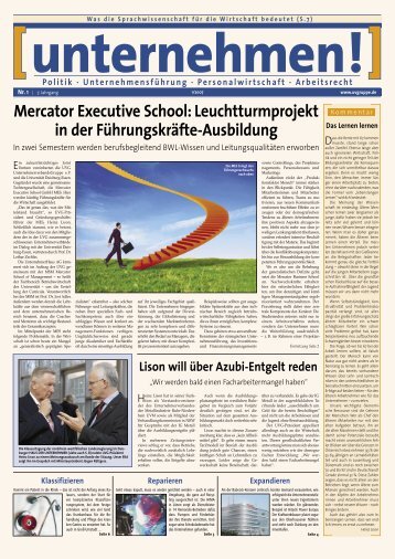 Mercator Executive School: Leuchtturmprojekt - Haus der ...
