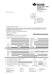 Betriebsbeschreibung - Berufsgenossenschaft Handel und ...