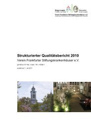 Strukturierter Qualitätsbericht 2010 - Bürgerhospital Frankfurt