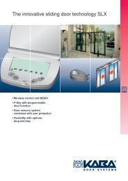 The innovative sliding door technology SLX - Fana Glass