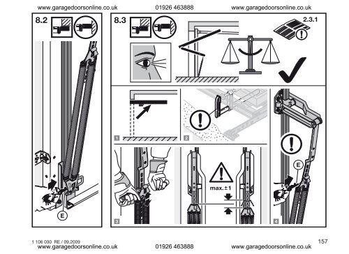 Hormann N80 Installation Instructions PDF - Garage Doors