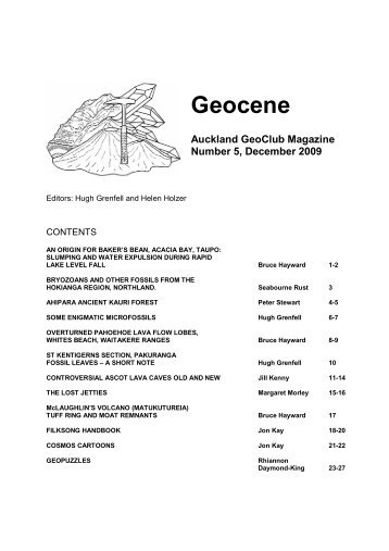 Geocene - Geoscience Society of New Zealand