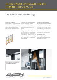 Gilgen SLX-M control elements - Gilgen Door Systems