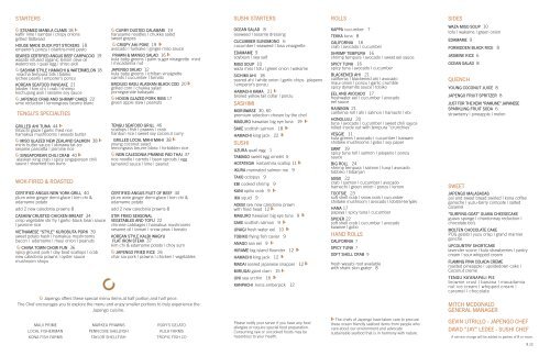 Japengo Menu - Hyattregencymaui.org