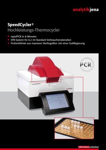 SpeedCycler ² Hochleistungs-Thermocycler - Analytik Jena AG