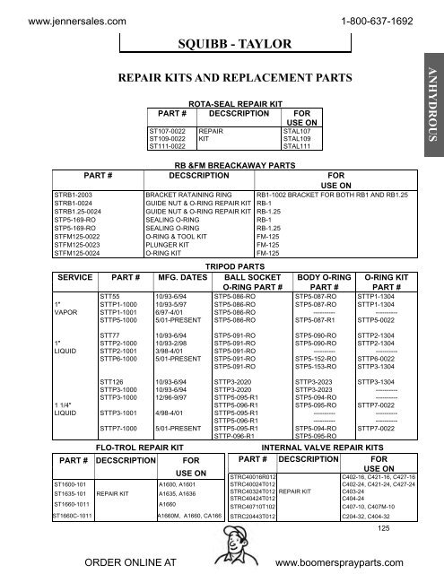 Catalog Volume 50 - Jenner Sales Corporation