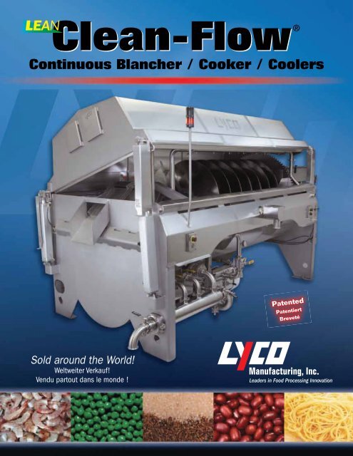 Continuous Blancher/Cooker/Coolers - Lyco Manufacturing