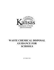 Waste Chemical Disposal Guidance for Schools - Kansas ...