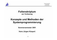 Folienskriptum Konzepte und Methoden der Systemprogrammierung